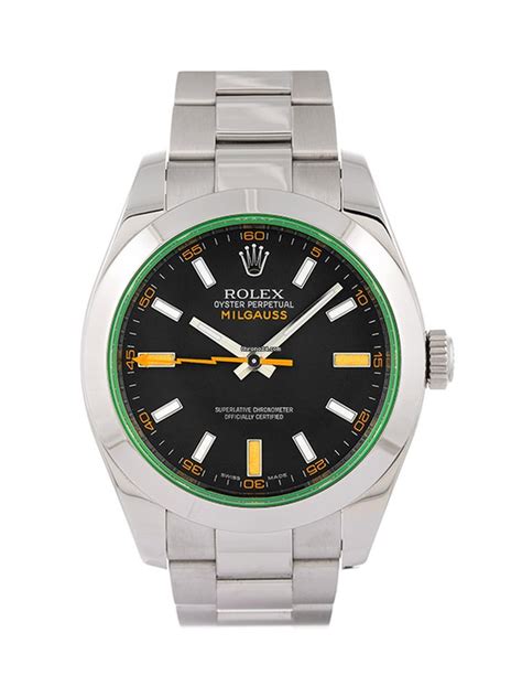 Rolex Milgauss 40MM IN ACCIAIO VETRO VERDE REF.